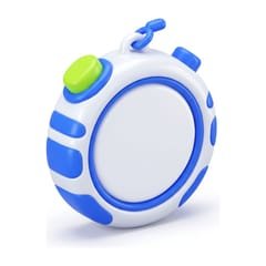 Cronómetro azul y blanco para saber cuánto se tarda en correr 5 km