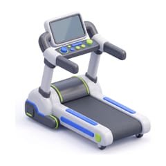 Cinta de correr con pantalla y consola para calcular el ritmo en cinta de correr